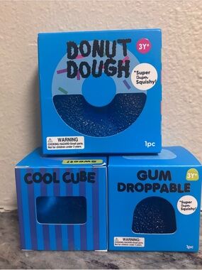 J’adore Donut Dough Cool Cube Gum Droppable Blue Bundle